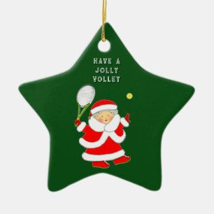 Tennis Vakantie Cadeau Keramisch Ornament