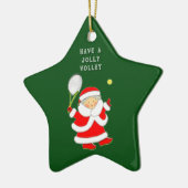 Tennis Vakantie Cadeau Keramisch Ornament (Links)