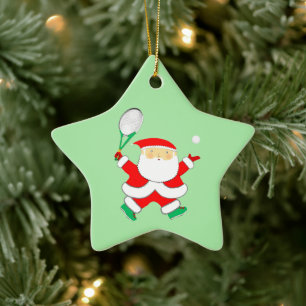Tennis Vakantie Cadeau Keramisch Ornament