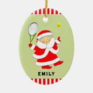 Tennis Vakantie Cadeau Keramisch Ornament
