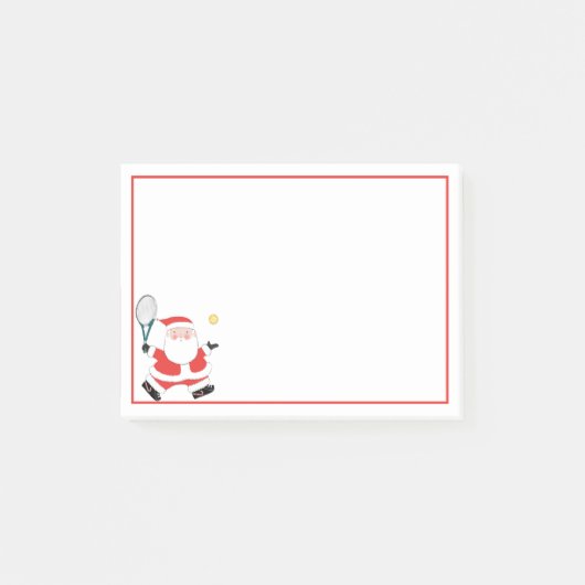 Tennis Vakantie Cadeau Notities Post-it® Notes (Voorkant)