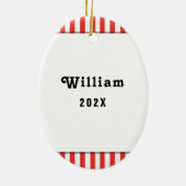 Tennis Vakantie Gift Keramisch Ornament (Achterkant)