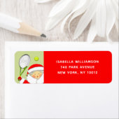 Tennis-vakantieetiketten met retouradres etiket (Insitu)