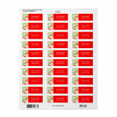 Tennis-vakantieetiketten met retouradres etiket (Full Sheet)