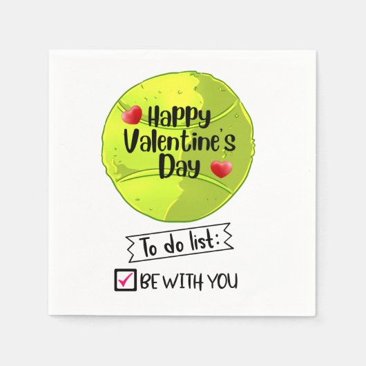 TENNIS-Valentijnsdag voor speler met liefde Servet (Voorkant)