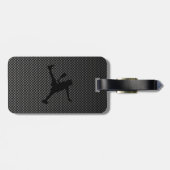 Tennis van koolstofvezel bagagelabel (Achterkant horizontaal)