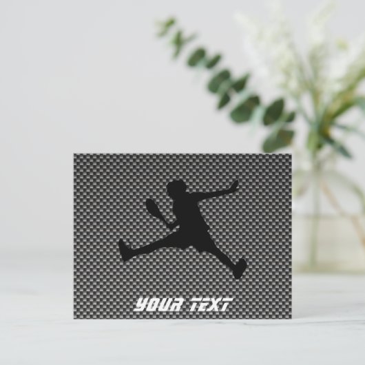Tennis van koolstofvezel briefkaart (Staand voorkant)