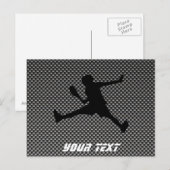 Tennis van koolstofvezel briefkaart (Voorkant / Achterkant)