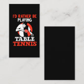 Tennis van tabel Geadviseerde pingpongspeler Visitekaartje (Voorkant / Achterkant)