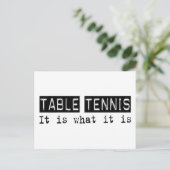 Tennis van tabel is briefkaart (Staand voorkant)