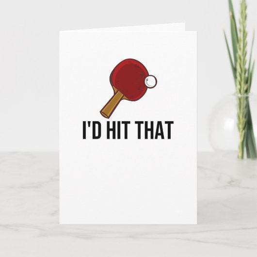 Tennis van tabel Tennis geeft pingelt de Tennis va Kaart (Voorkant)