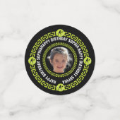 Tennis Verjaardag, Tennis Girl Speler Confetti (Kleine voorkant)