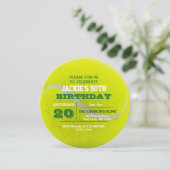 Tennis Verjaardag Uitnodiging (Staand voorkant)