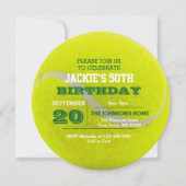 Tennis Verjaardag Uitnodiging (Voorkant)