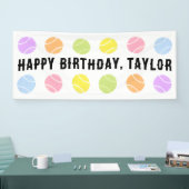 Tennis Verjaardagsbanner Spandoek (Beurs)