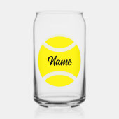 Tennis Verjaardagsfeest kan vorm geven drink glas  (Voorkant)