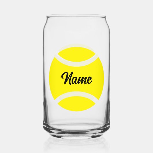 Tennis Verjaardagsfeest kan vorm geven drink glas  (Voorkant)