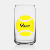 Tennis Verjaardagsfeest kan vorm geven drink glas  (Achterkant)