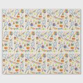 Tennis verjaardagsfeest voor tennisspeler papier (Vlak)