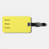 Tennis vers van de rechtbank bagagelabel (Achterkant horizontaal)