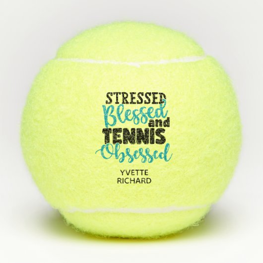Tennis Verslaafd Tennisballen (Voorkant)