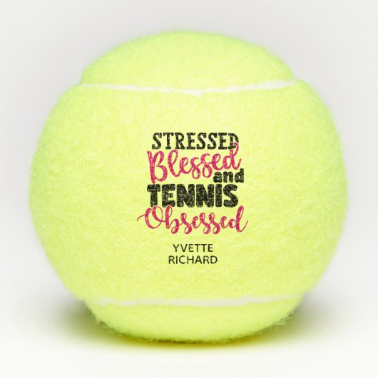 Tennis Verslaafd Tennisballen (Voorkant)