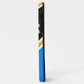 TENNIS Vet Blauw Geel Zwart Wit Racing Stripes Case-Mate iPhone Case (Achterkant/links)