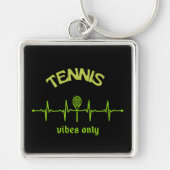 Tennis vibes alleen sleutelhanger ontwerp (Voorkant)