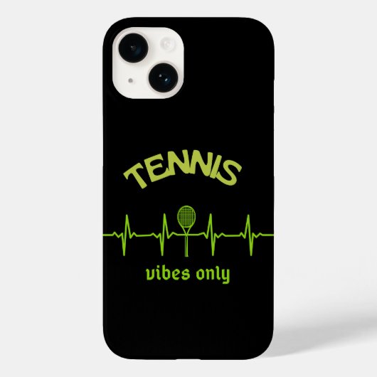 Tennis vibes alleen telefoon case ontwerp (Achterkant)