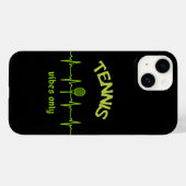 Tennis vibes alleen telefoon case ontwerp (Achterkant (horizontaal))