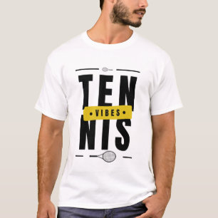 Tennis Vibes Modern Cool Trendy Sport Typografie T-shirt