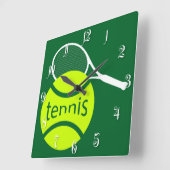 Tennis Vierkante Klok (Hoek)
