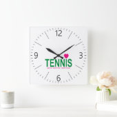 Tennis Vierkante Klok (Huis)