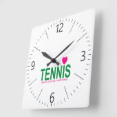Tennis Vierkante Klok (Hoek)