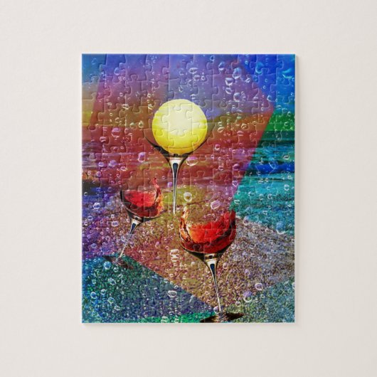 Tennis viert in volledige kleur legpuzzel (Verticaal)