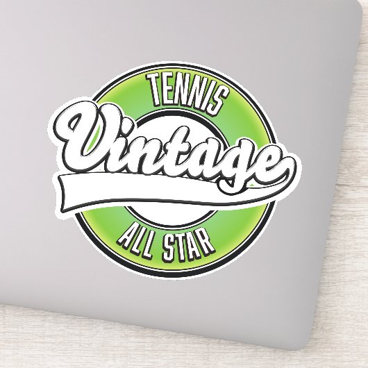 Tennis Vintage All star-logo Sticker (Detail)
