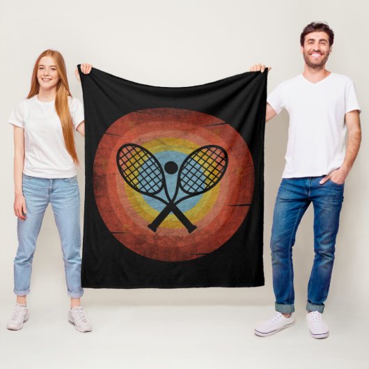 TENNIS VINTAGE FLEECE DEKEN (In situ)