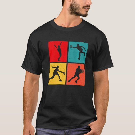 Tennis Vintage Retro Premium T-shirt (Voorkant)