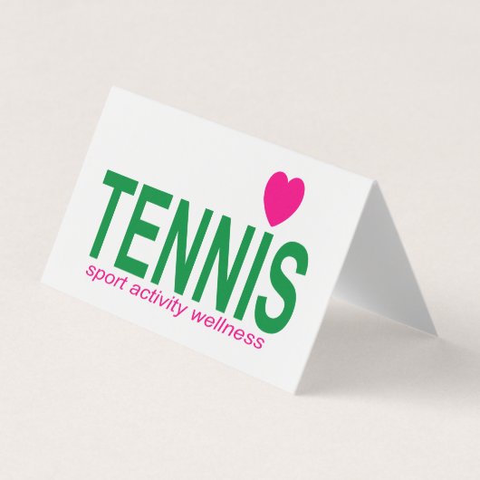 Tennis Visitekaartje (Voorkant)