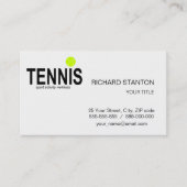 Tennis Visitekaartje (Voorkant)