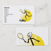 Tennis Visitekaartje (Voorkant / Achterkant)