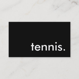 tennis. visitekaartje