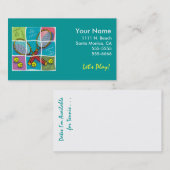 Tennis-visitekaartje Contactkaartje (Voorkant / Achterkant)