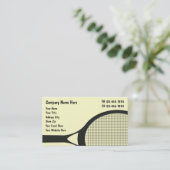 Tennis Visitekaartjes (Staand voorkant)