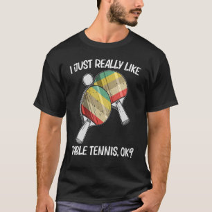 Tennis voor mannen Ping Pong Ball Team Spo T-shirt