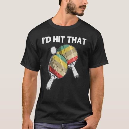 Tennis voor mannen pingpong balteam S T-shirt (Voorkant)