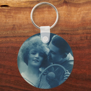 Tennis voor Vintage Sport, Liefde en Romantiek Sleutelhanger