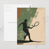 Tennis Voorhand Briefkaart (Voorkant / Achterkant)