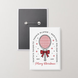 Tennis vrolijk kerstfeest grappige wensen rode est button