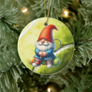 Tennis Vrolijk kerstthema Keramisch Ornament